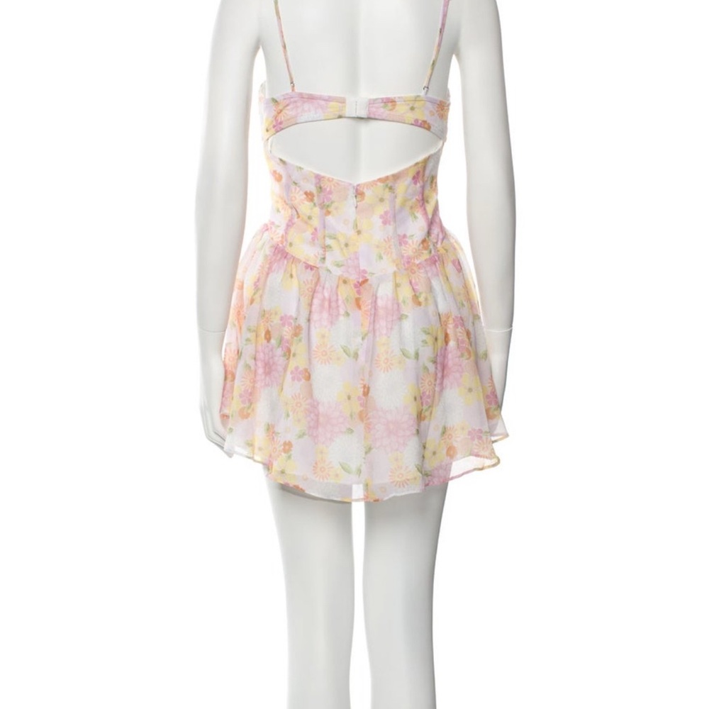 For love & lemons floral print mini dress